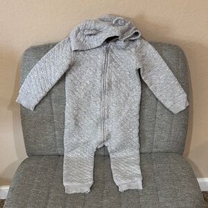 Carter's Cozy Gray Quilted Bodysuit